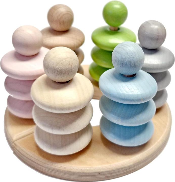 Produktbild Hess Stapelspiel nature rosa