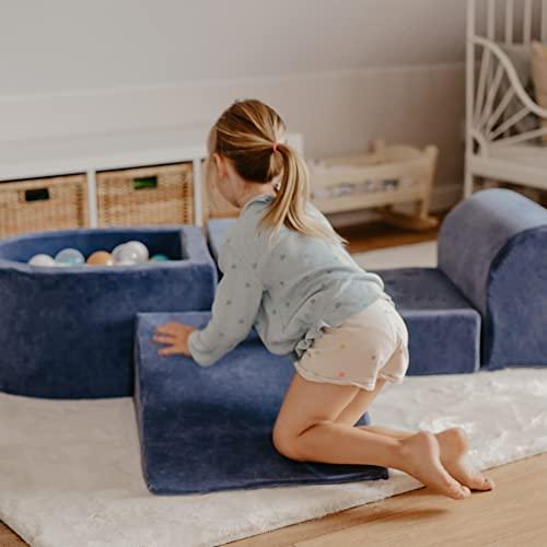 Immagine prodotto Activity Board Parco giochi in gommapiuma con piscina di palline 200x45cm/100 palline per bambini - Blocchi da