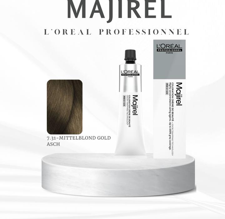 Image du produit L'Oréal Professionnel Majir. WB 7.31 60ml (7,31 Cendre d'or blonde moyenne)