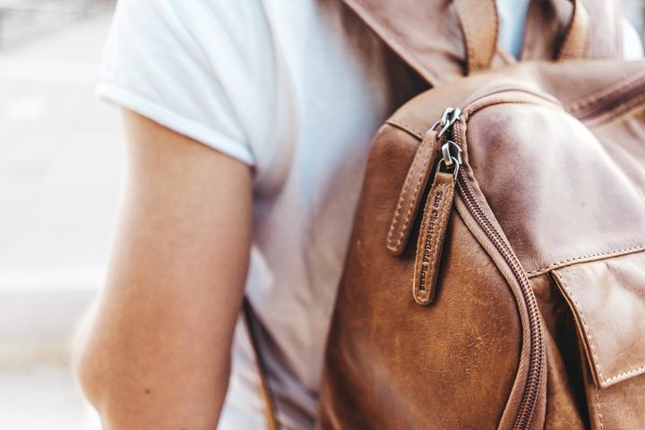 Image du produit Chesterfield Rich Leren ordinateur portable Rugtas - 15,4 inch - Cognac (19 l)