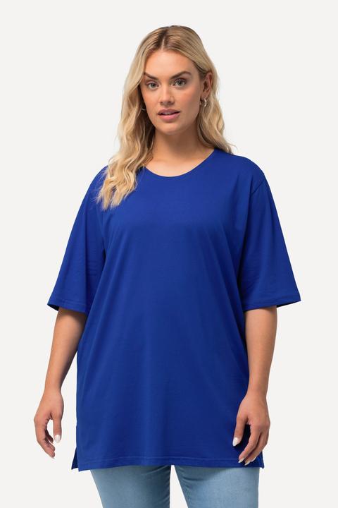 Actual product image Ulla Popken Basic Round Neck Short Sleeve Relaxed Fit Tee (62)