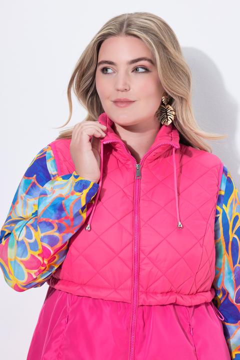 Produktbild Miamoda Long-Steppweste, Stepp und Web, 2-Wege-Zipper (44)