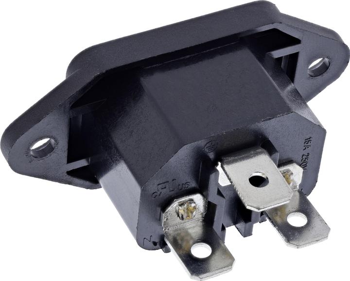 Produktbild InLine Kaltgeräte Einbaubuchse IEC-C14