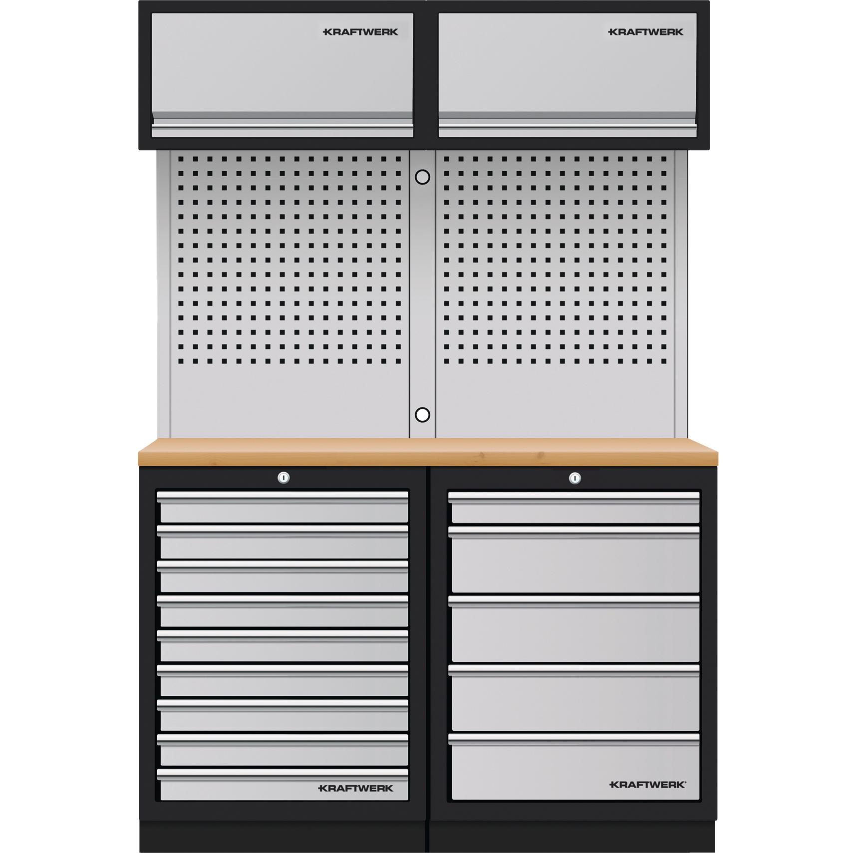 Kraftwerk, Werkstattschrank, Mobilio 2er Kombi, 5 & 9 Schubladen (136 cm, 200 cm)