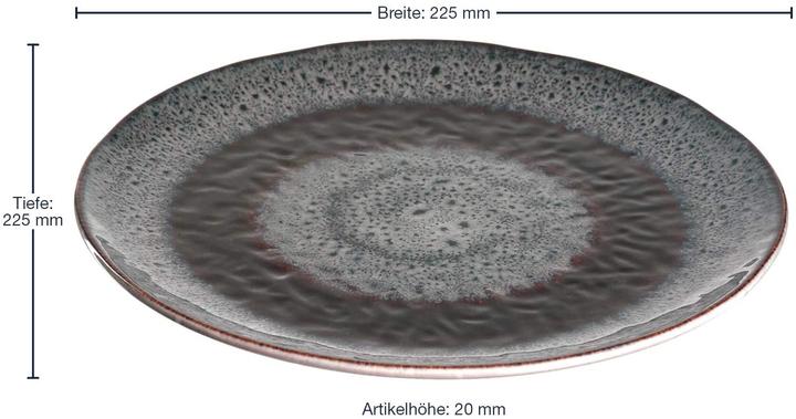 Produktbild Leonardo Keramikteller 23 anthr. Matera (1x, 22.50 cm)