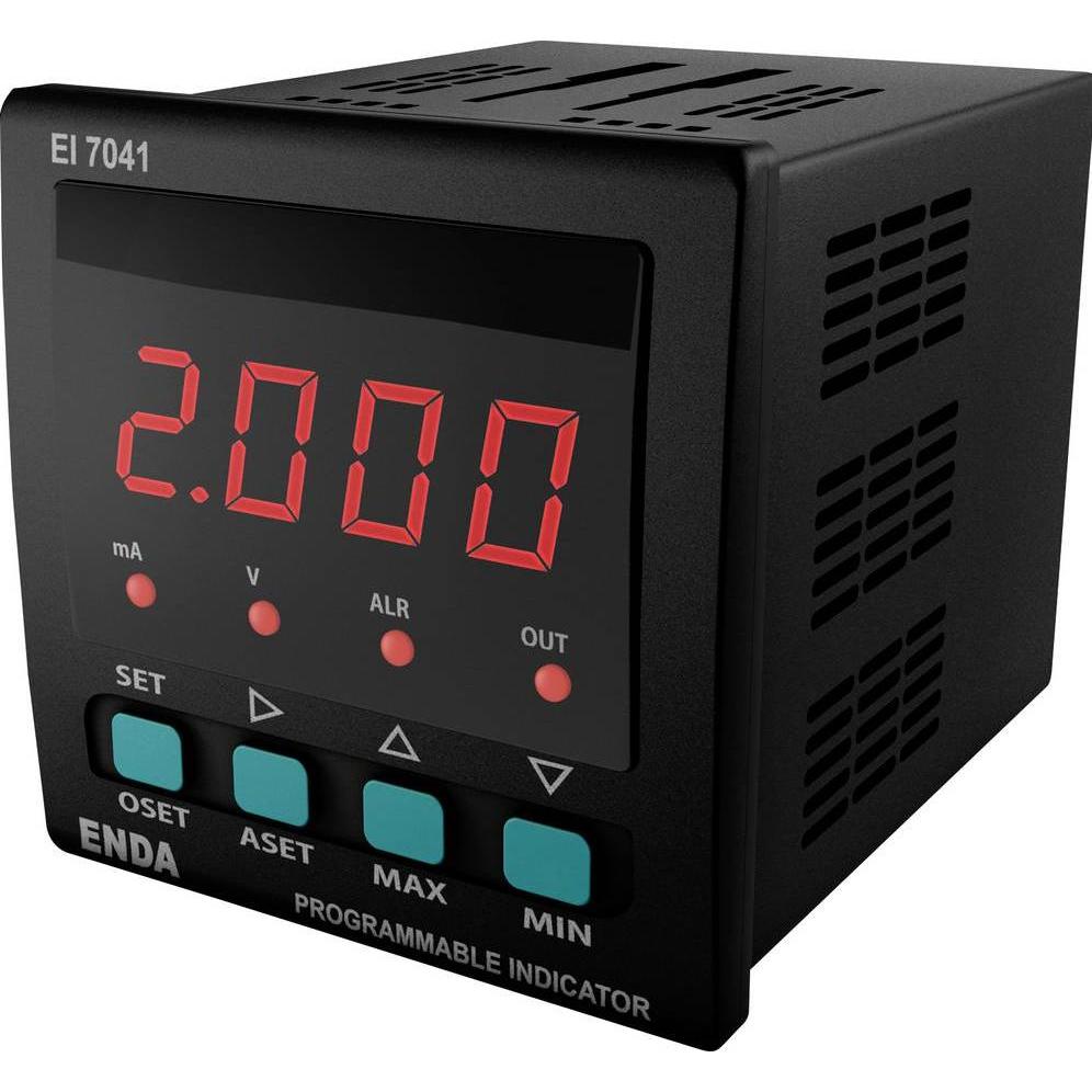 Enda, Energiemessgerät, Universal LED Anzeige 72x72mm