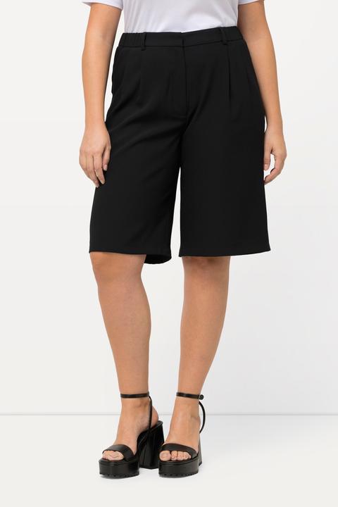 Actual product image Ulla Popken Wide Leg Pleated Bermuda Shorts (50)