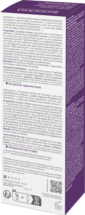 Actual product image Bioderma Cicabio Cream+ (40 ml, 24h cream)