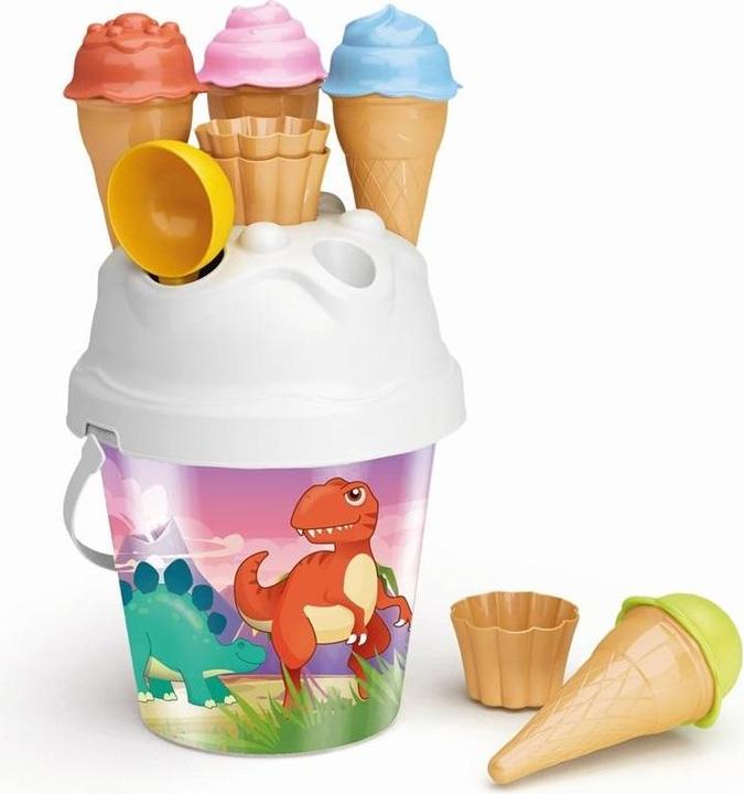 Actual product image Tupiko Holografischer Eimer Dinosaurier mit Eis