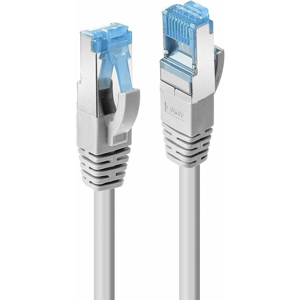Lindy 2m Cat.6A U/UTP LSZH Kabel grau (S/FTP, CAT6a, 2 m), Netzwerkkabel