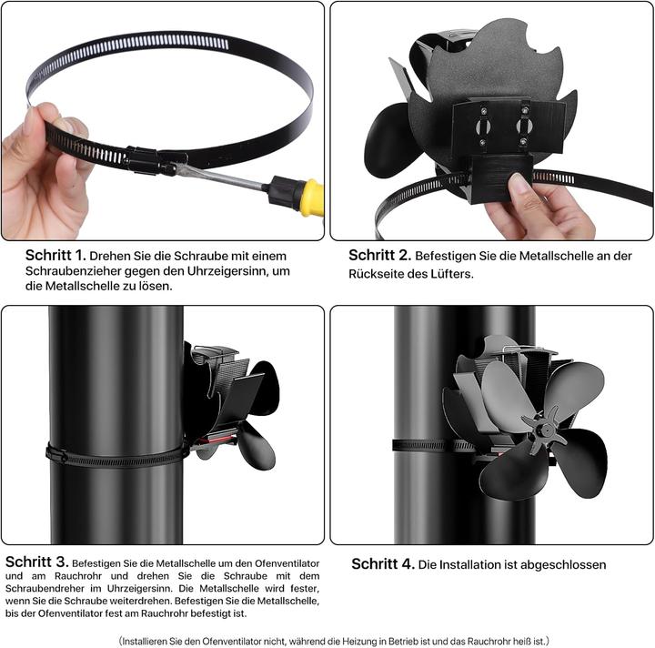 Image du produit Signstek Kaminventilator (14.5 x 18 x 20 cm)