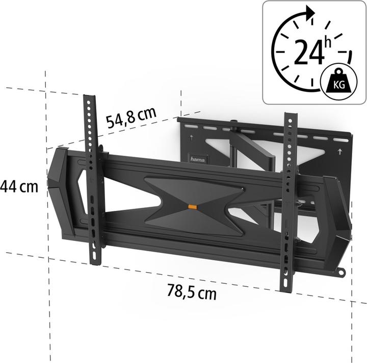 Produktbild Hama FullMotion 118075 Professional (Wand, 40 kg, 37" - 80")