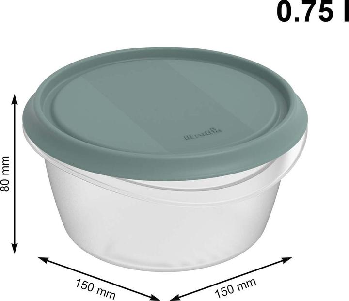 Image du produit Rotho Set de boîtes de conservation 5 pcs. ELEMENTS (1.30 l)