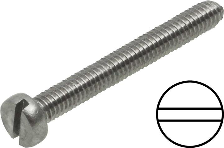 Modellbau Lindinger zylinderkopfschrauben m2/20mm schlitz 25stk. edelstahl, rostfrei (25 Schrauben pro Stück)