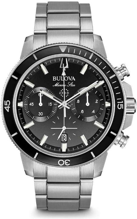 Actual product image Bulova 96B272 Heren horloge Marine Star Chronograaf (Chronograph, Rotatable bezel, 45 mm)