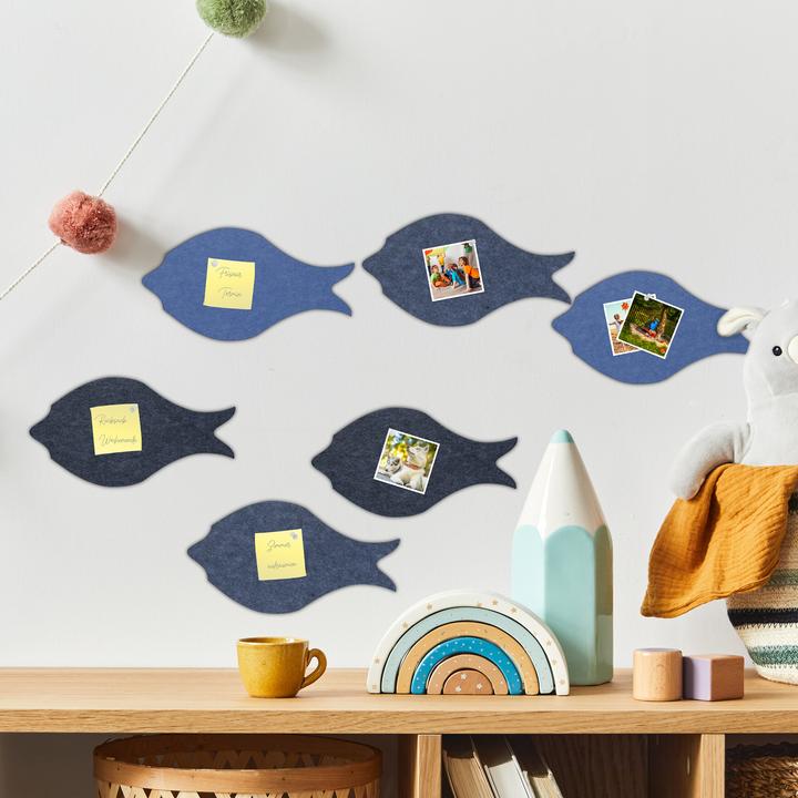 Actual product image Relaxdays 12x felt pinboard (Bulletin board, 30 x 1 x 16 cm)