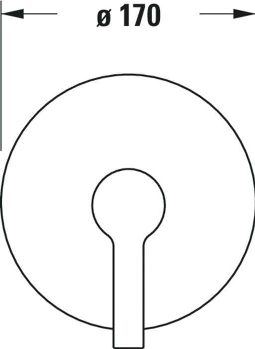Actual product image Duravit Pre-assembly set B.2 f concealed shower mixer m diverter c