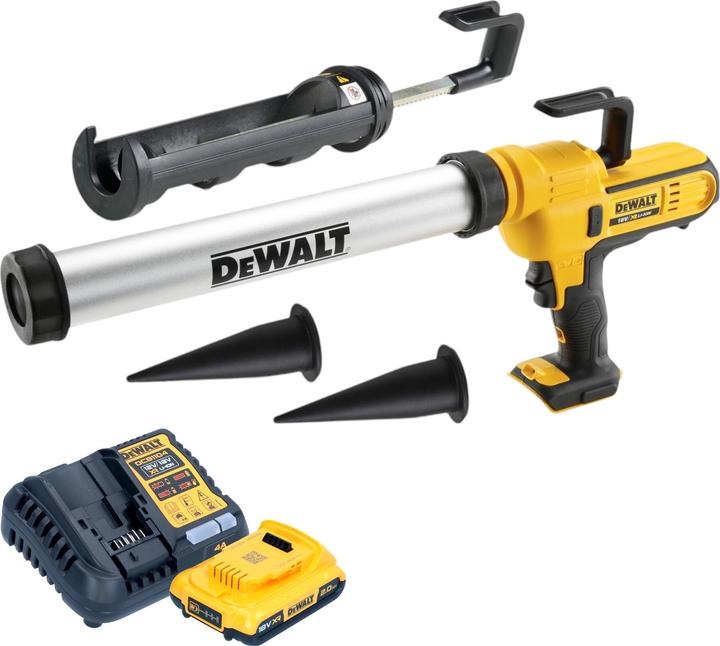 Image du produit DeWalt DCE 581 D1K Pistolet à cartouche sans fil 18 V 310 ml + 1x batterie 2,0 Ah + chargeur + mallette