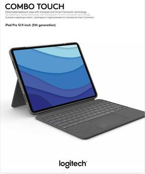 Produktbild Logitech Combo Touch (DE, iPad Pro 12.9 2022 (6. Gen), iPad Pro 12.9 2021 (5. Gen))