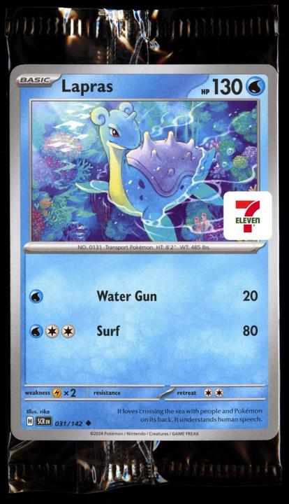 Pokmon Lapras 7-Eleven Promo - 031/142 - Pokemon TCG - Sealed
