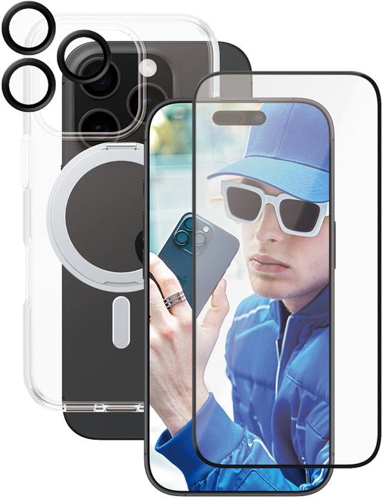 Produktbild PanzerGlass CARE Feature 3-in-1 Ceramic Bundle iPhone '24 6.3" Pro (1 Stk., Apple iPhone 16 Pro)