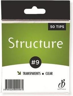 Produktbild Beautynails Bna Transparent Structure Tips N09 X50 (Kunstnägel)