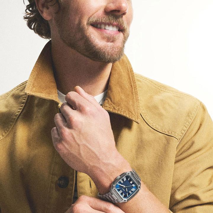 Produktbild Fossil CROSBY Heren Horloge 42 mm - Zilverkleurig (Analoguhr, 42 mm)