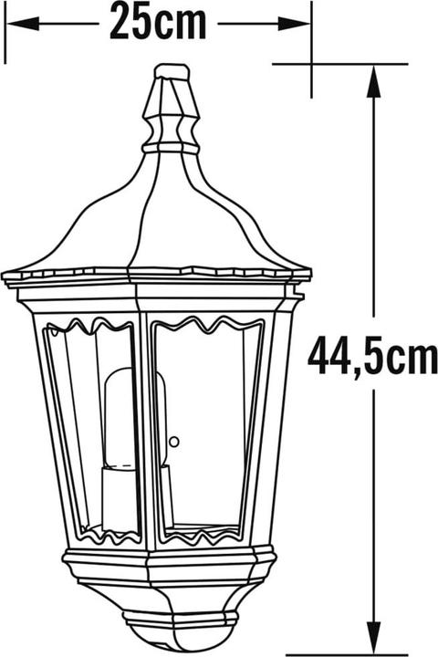 Immagine prodotto Konstsmide Lampada da parete per esterni a risparmio energetico (E27, IP43)
