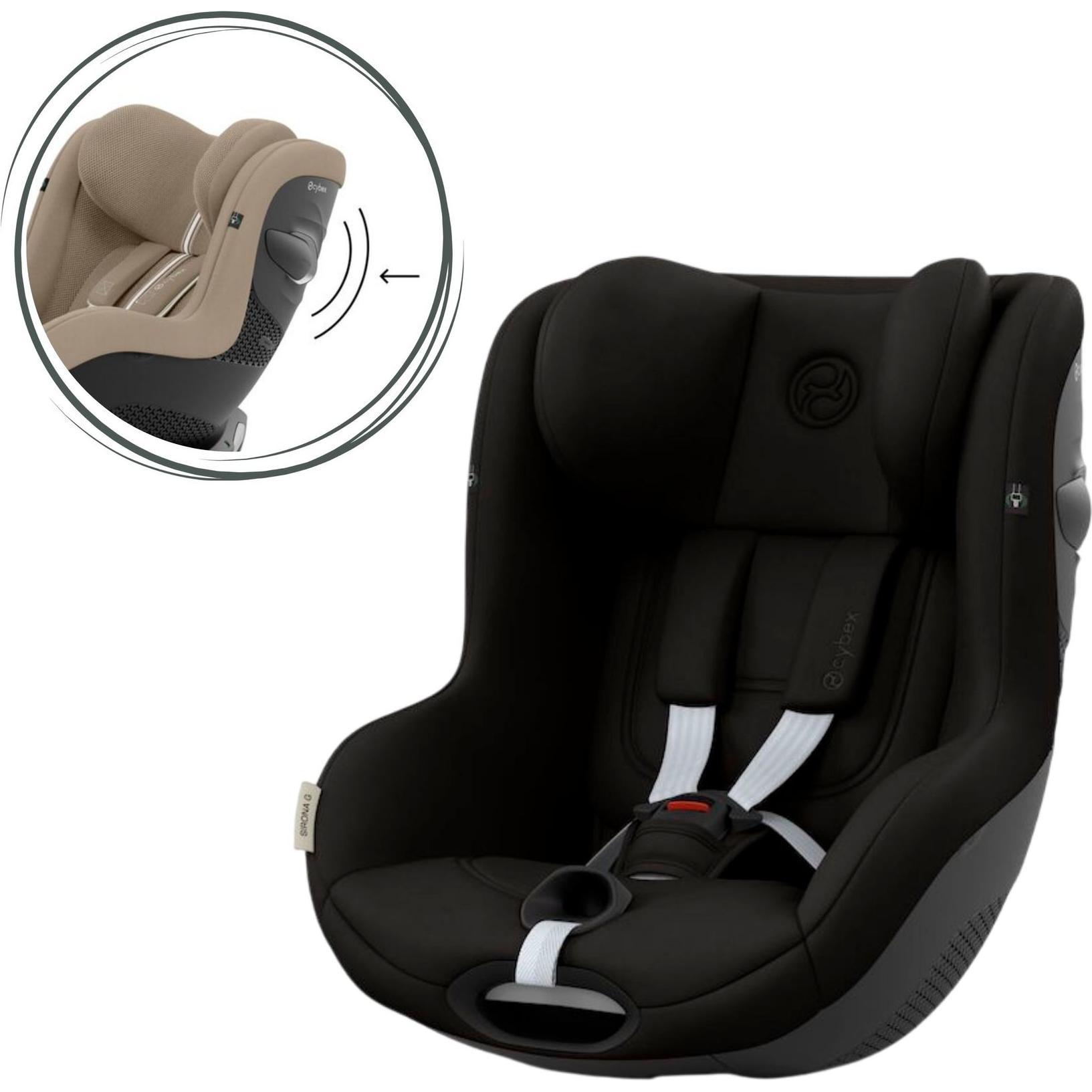 Cybex, Kindersitz, SIRONA G I-SIZE Magic Black black (Reboarder, ECE R129/i-Size Norm)