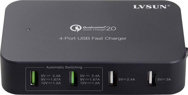 Actual product image Lvsun USB charging station Smart 4-Port L (58 W)