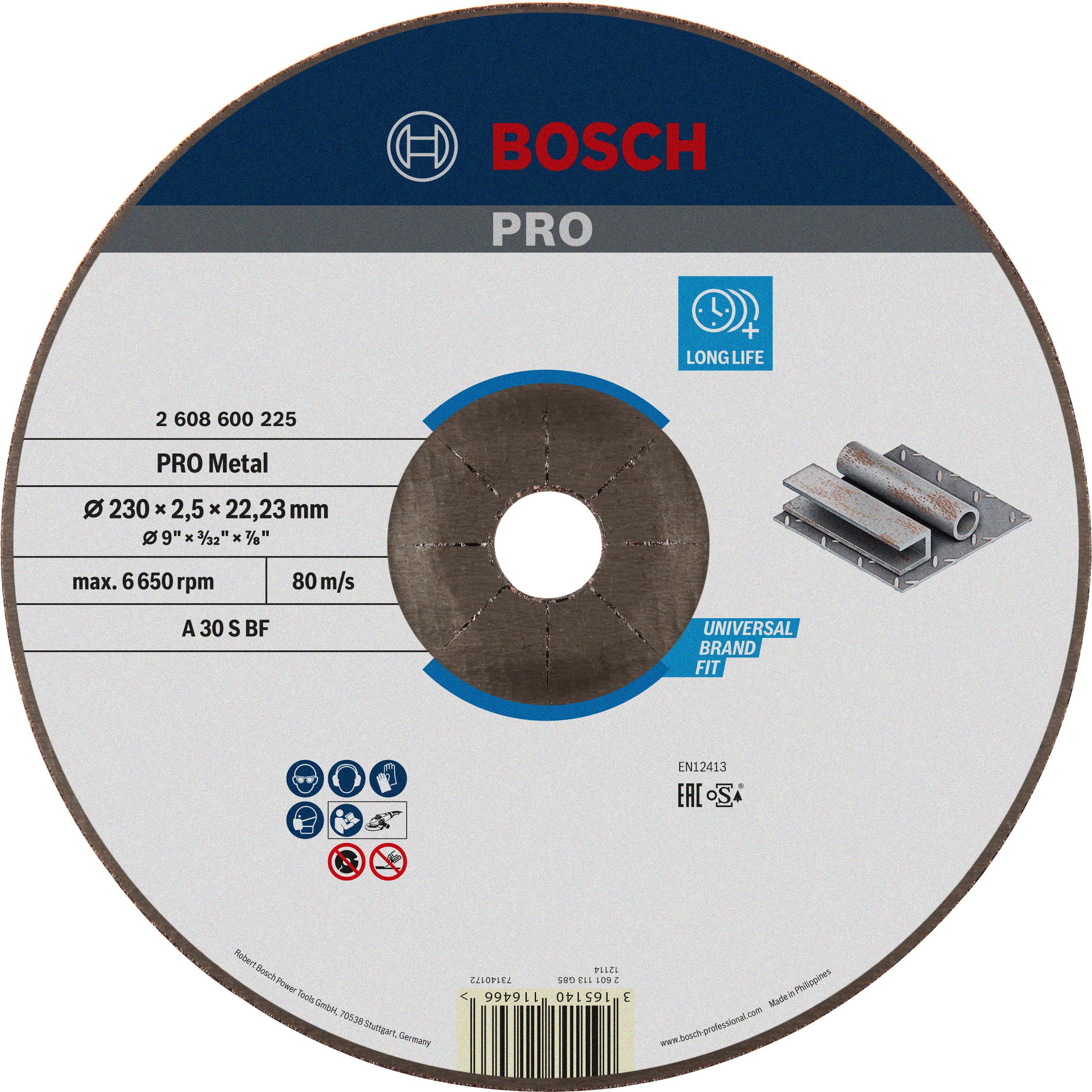 Thumbnail - Bosch Professional Zubehör, Sägeblatt, PRO Metal Trennscheibe, 230 x 2,5 x 22,23 mm