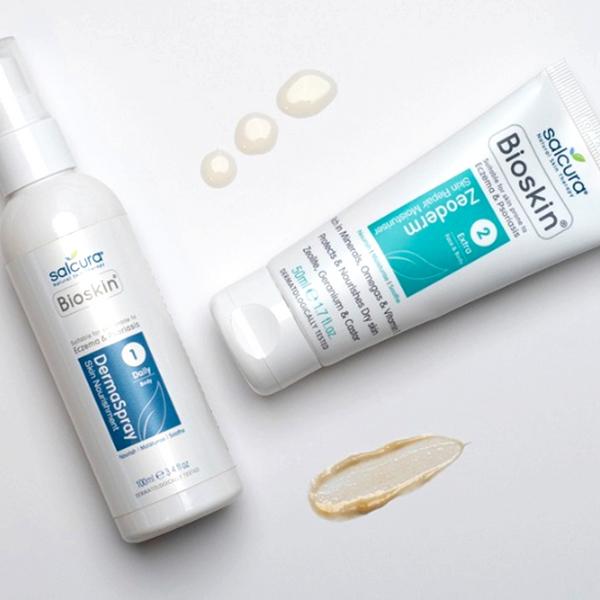 Actual product image Salcura Skincare Bioskin DermaSpray Moisturizing Cream for Body Unisex 100 ml (Body cream, 100 ml)