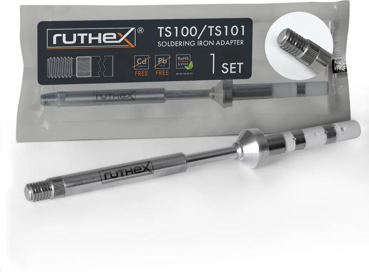 Immagine prodotto Ruthex TS100 / TS101 / PINECIL Soldering Tips Adapter (Punta di saldatura)