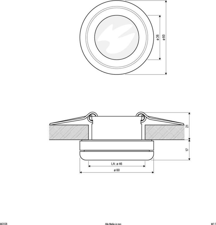 Produktbild EVN NV-Einbauleuchte (GZ4)