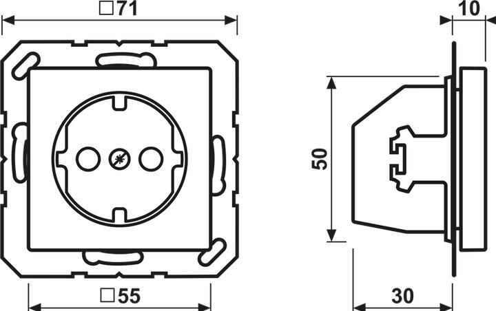 Actual product image JUNG SCHUKO socket outlet