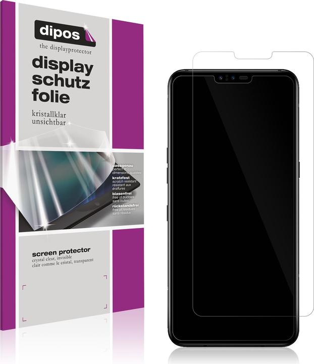 Dipos 6 Pellicole Protettive Crystalclear Per LG V50 ThinQ - Protezione Schermo In Vetro, Anti-graffio, Made In Germany