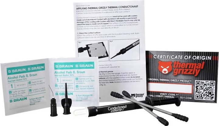 Actual product image Thermal Grizzly Conductonaut Extreme (73 W/m K, 1 g)