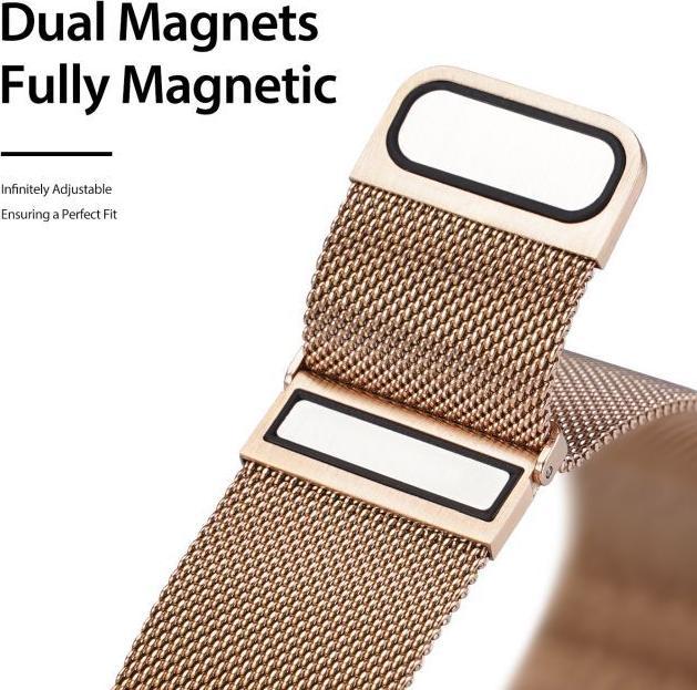 Immagine prodotto Dux Ducis Serie Milanese (22 mm, 45 mm, Acciaio inossidabile, Ingranaggio S3 Classic, Gear S3 Frontier, Galaxy Watch 3)