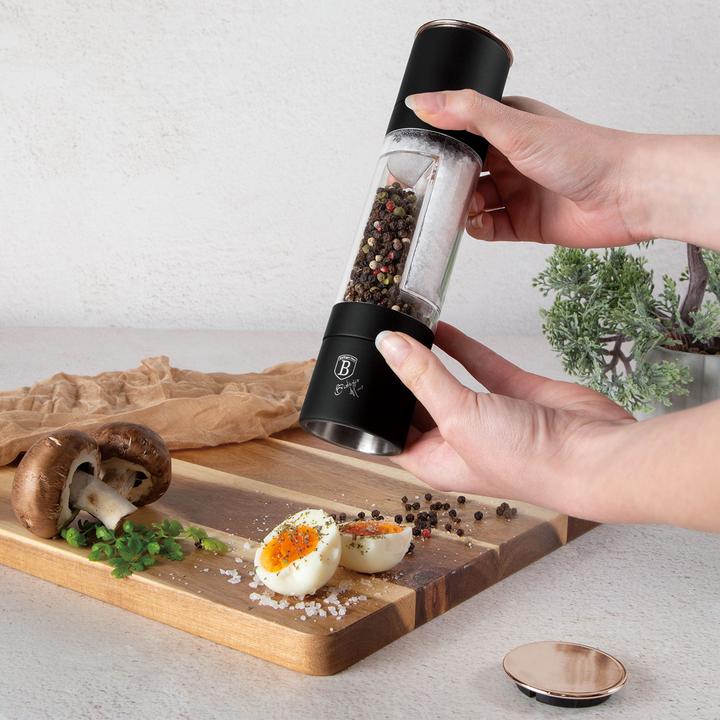 Productafbeelding BerlingerHaus Manuelle 2in1-Salz & Pfeffermühle (Aromatische kruiden, Peper, Zout)