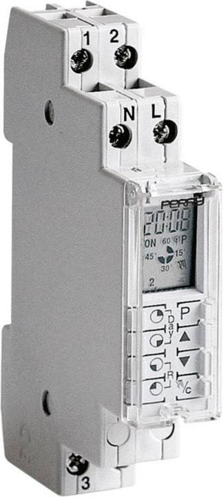 Wallair Timer with tabs and display, weekly program of automatic time changeover