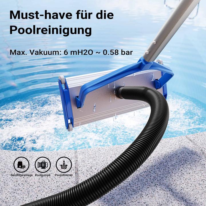 Produktbild Wiltec Poolschlauch 15 m ⌀38 mm Solarschlauch mit Muffe Schwimmbadschlauch