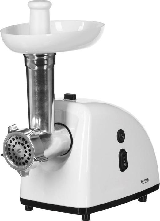 Produktbild MPM MMM-05 Elektrischer Fleischwolf, 3 Lochscheiben 3mm, 5mm, 7mm, Würstchen Füllen, Rücklauffunkti