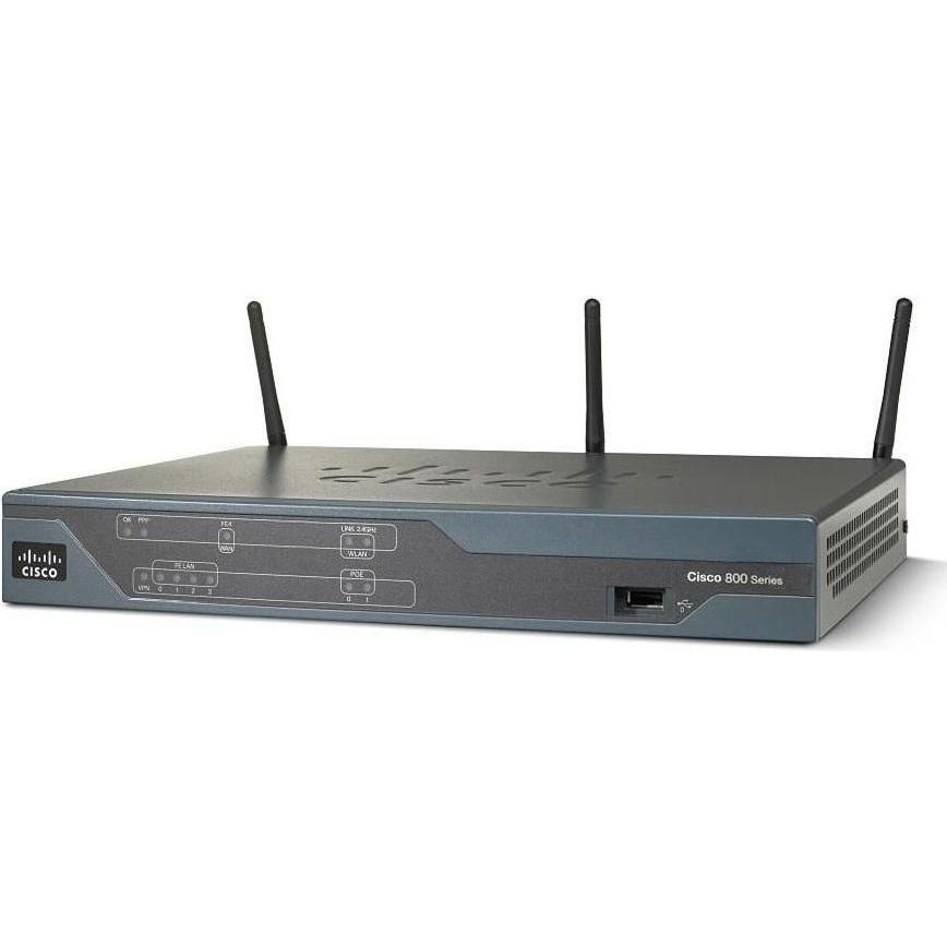 Cisco Router 887 V ADSL2 4 FXS, Router, Schwarz