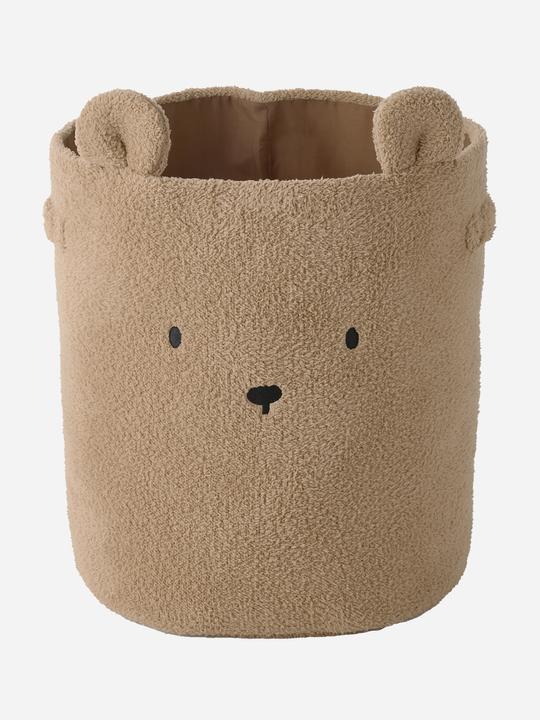 Vertbaudet Kinderzimmer XL Aufbewahrungskorb BÄR, Teddyfleece