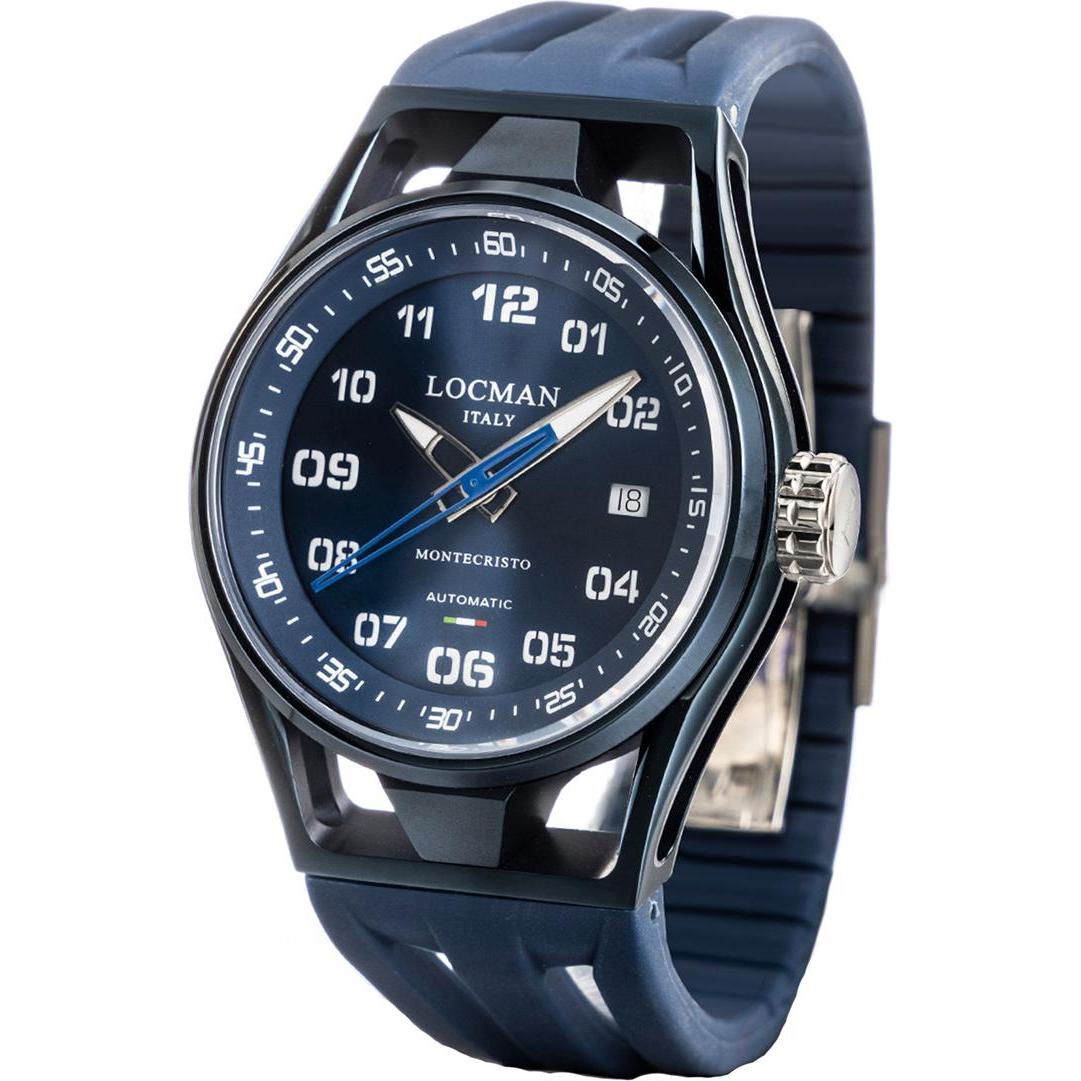 Thumbnail - Locman, Armbanduhr, Italy Armbanduhr Montecristo Automatik Ref.0537, Blau, (42 mm)