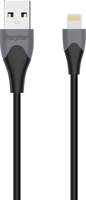 Image du produit Energizer Câble classique lightning bicolore 1.2m noir (1.20 m, USB 3.2 Gen 1)