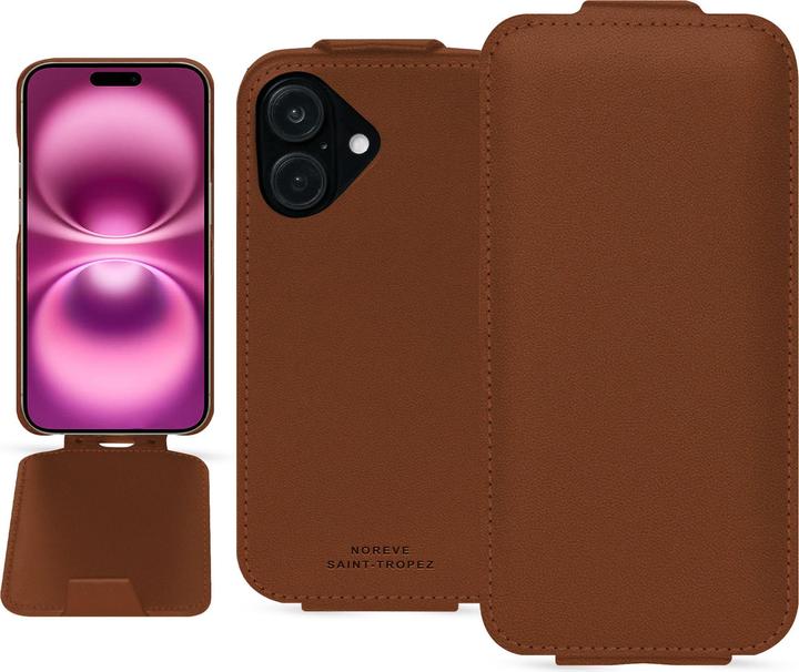 Image du produit Noreve Coque à rabat vertical en cuir (Apple iPhone 16 Plus)
