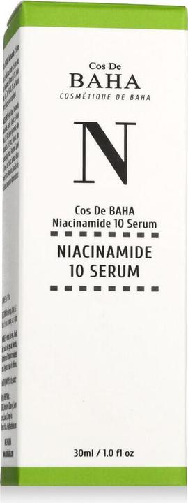 Actual product image Cos de Baha Niacinamide 10% Serum 30ml - Tightens Pores and Reduces Wrinkles (30 ml)