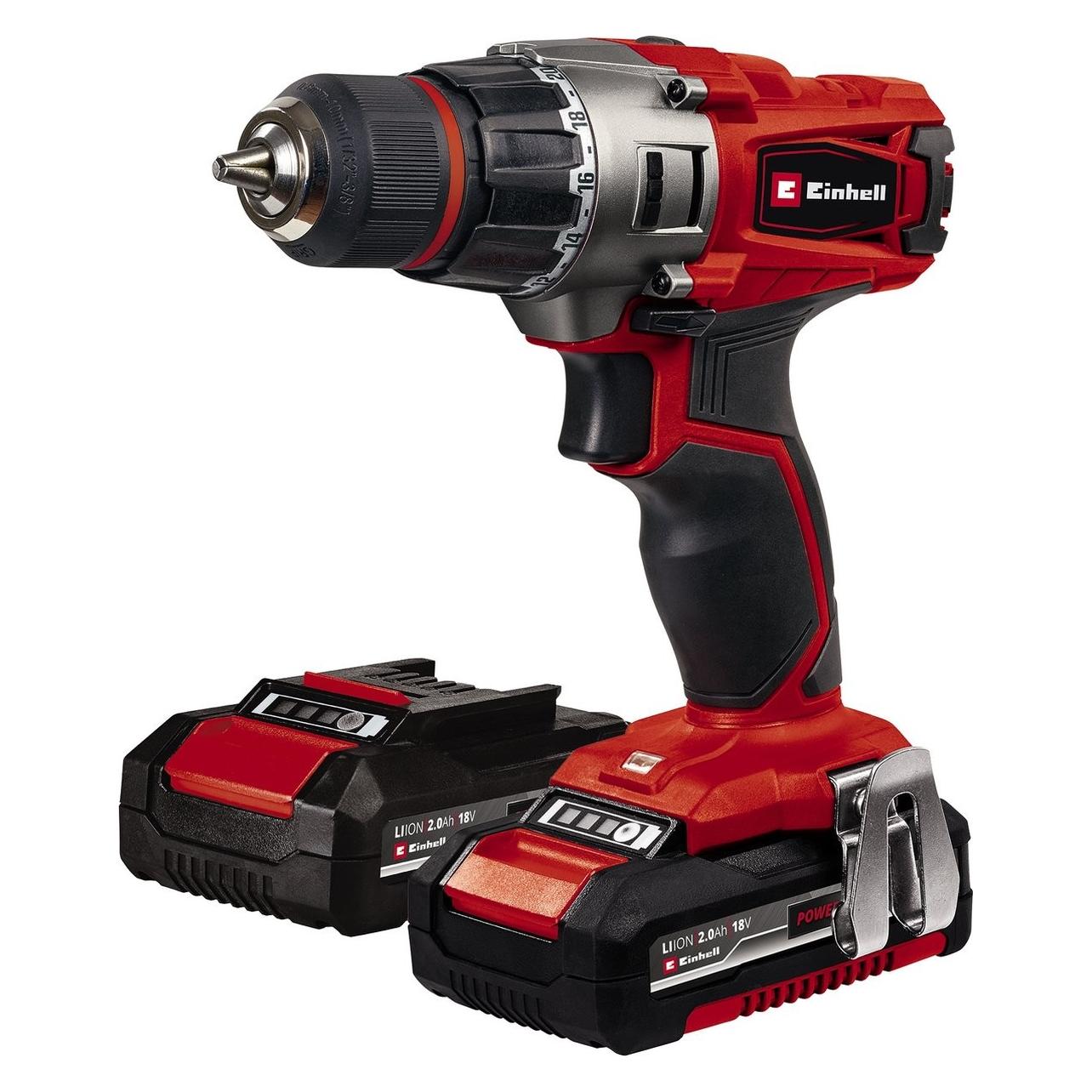 Einhell, Boormachine + Slagboor, Te-Cd 18/2 Li Accuboor-/schroefmachine (2 X 2, 0 Ah)