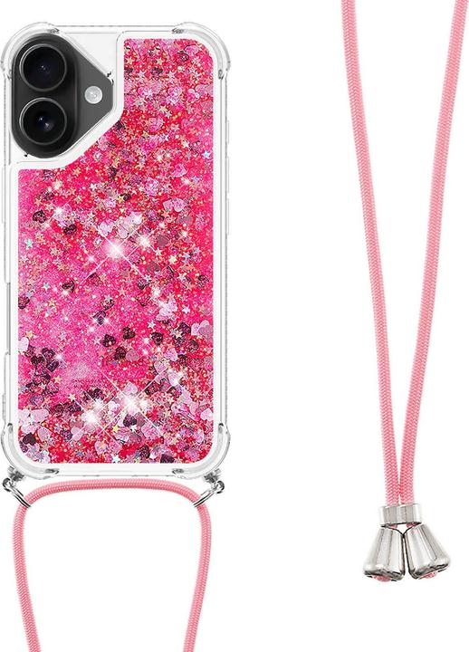 Immagine prodotto Cover-Discount iPhone 17 - Glitzer Hülle mit Kordel (Apple iPhone 17)